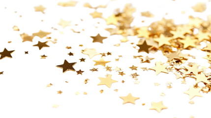 Heart confetti on a white transparent background