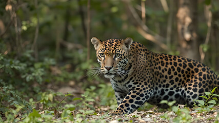 Obraz premium A jaguar in the forest