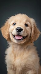 Golden Retriever Puppy Portrait.