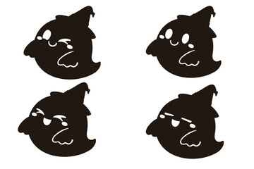 帽子を被ったおばけセット②