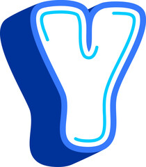 Playful Letter Alphabet Vector Element