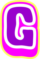 3D Playful Letter Alphabet Vector Element