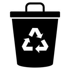 Minimal Recycle Bin Icon Vector Art, Stylish Minimal Recycle Bin Icon Vector Illustration for Creative Projects, Download Minimal Recycle Bin Icon Vector Art, Professional Minimal Recycle Bin Icon Vec
