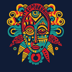 African Ethiopian Religion  vector Print