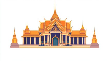 Naklejka premium temple