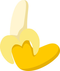 Banana Letter Alphabet Vector Element L