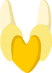 Banana Letter Alphabet Vector Element V