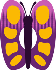 Butterfly Letter Alphabet Vector Element O