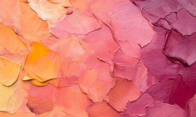 Fototapeta premium thick autumn tones acrylic impasto texture, Generative AI