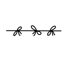 ribbon bow line icon