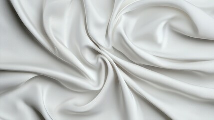 Obraz premium White Fabric Texture Abstract Draped Textile Background