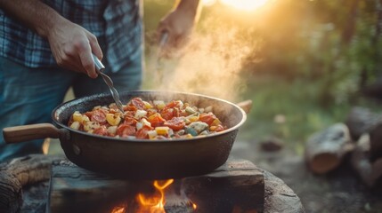 Cooking outdoors
