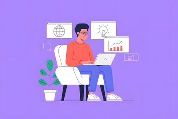 people working on laptop