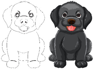 Cute Puppy Illustration