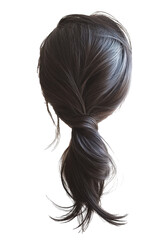 hair without face isolated in white background