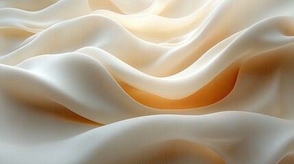 Obraz premium Minimal cream background with a smooth, modern gadget displayed