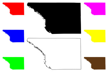 Jo Daviess County, Illinois (U.S. county, United States of America, USA, U.S., US) map vector illustration, scribble sketch Jo Daviess map