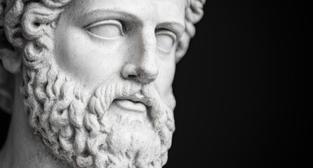 Obraz premium Closeup of a classical statue head