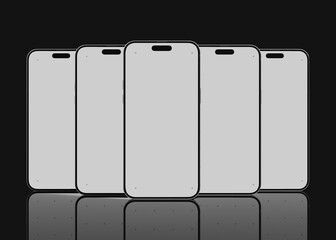 Advanced Mobile Mockup for Tech Visualizations (iphone 15 16)