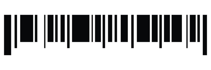 Barcode icon. Product identification code icon. Vertical strip line. Barcode template vector icon. 