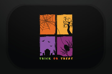 Trick Or Treat Halloween T-shirt Design