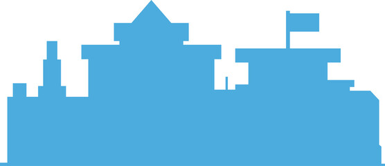 Fototapeta premium City Silhouette Illustration
