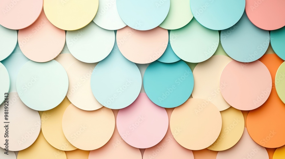 Poster abstract colorful circle background pattern design