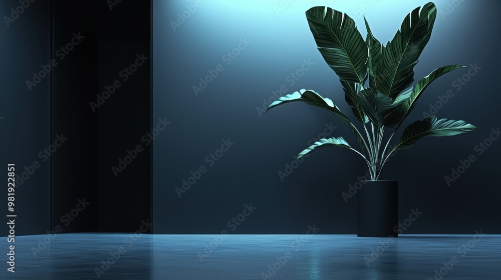 Poster minimalistic open copy space 3d render on clean background