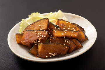 カボチャ　甘辛焼き