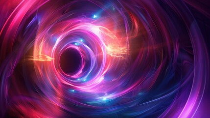 Abstract art features a circle. The wallpaper is textured and geometric.