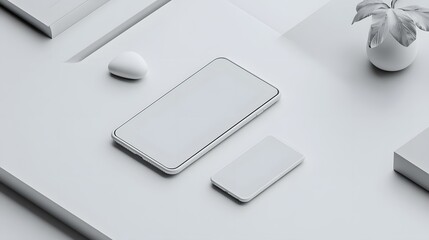 A clean, modern user interface with minimalist elements, featuring only essential components, no textures, gradients, or shadows, creating a sleek and simple design