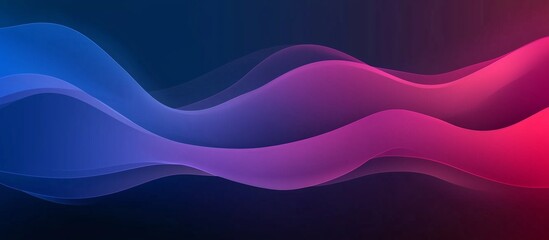 Abstract background featuring blue and purple gradient shapes with smooth curves and large flat forms on a dark blue backdrop. A minimalist vector illustration with light pink and red gradients