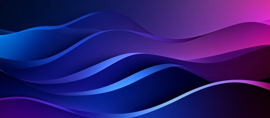 Abstract background featuring blue and purple gradient shapes with smooth curves and large flat forms on a dark blue backdrop. A minimalist vector illustration with light pink and red gradients