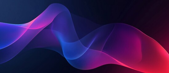 Abstract background featuring blue and purple gradient shapes with smooth curves and large flat forms on a dark blue backdrop. A minimalist vector illustration with light pink and red gradients