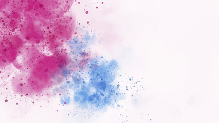 Abstract horizontal watercolor background. Hand drawn vector texture. Brush stroked painting pastel color watercolour