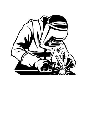 recommend clip art: Welder | Iron Repair | Workshop | Welding Equipment | Welder Dad | Welding | Welding Rod | Skilled Worker | Original Illustration | Vector and Clipart | Cutfile and Stencil