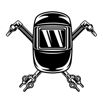 Welding Mask Torch | Welding Equipment | Welding Helmet | Welder Dad | Protective Gear | Welding | Workshop | Skilled Worker | Original Illustration | Vector and Clipart | Cutfile and Stencil