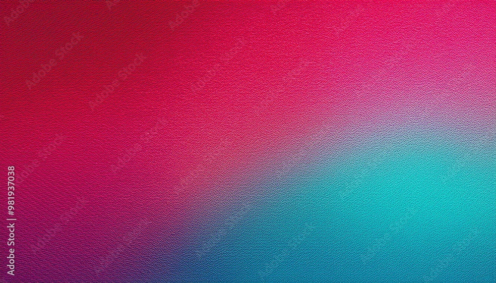 Poster deep red to bright blue gradient for website and app design