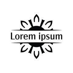 Abstract Tribal Round Frame for Stylish Label Designs