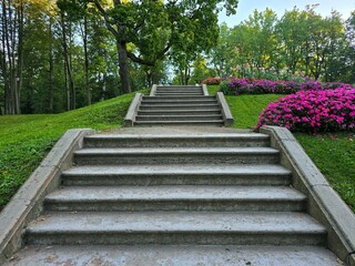 The stairs in the park