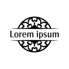 Vintage Tribal Round Frame for Wine Labels