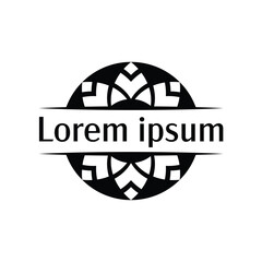 Abstract Tribal Circle Frame for Creative Agencies