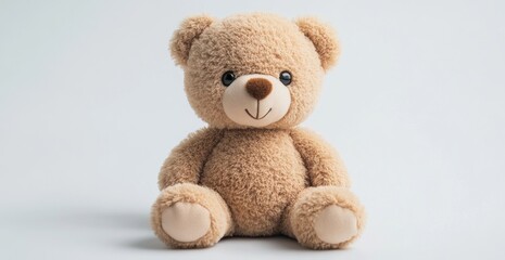 Obraz premium Charming Collection of Plush Toys, six delightful full-body portraits on a pristine white backdrop, showcasing their adorable features and vibrant colors.