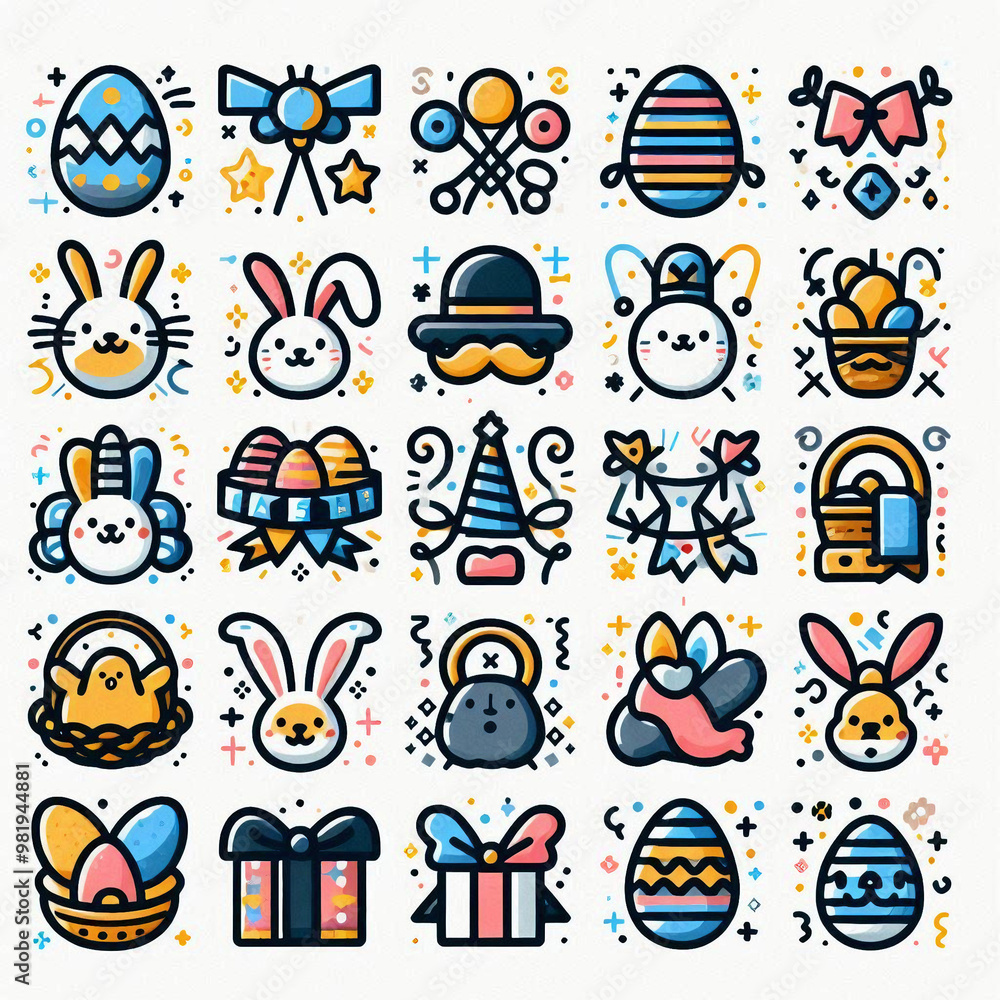 Canvas Prints Easter Icons