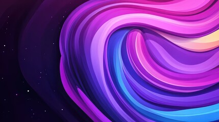 A vibrant flat illustration featuring rich purple tones and playful textures, perfect for enhancing design elements.