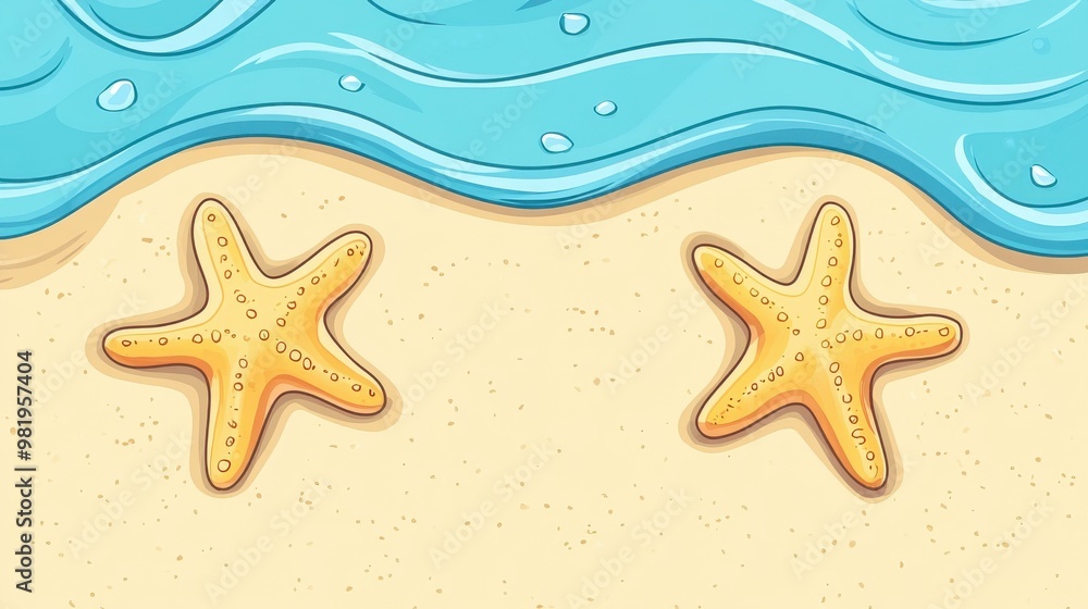 Poster this sleek vector design showcases a simple starfish, adding a touch of coastal charm to any visual 
