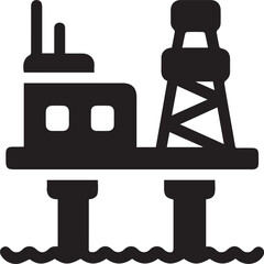 Oil icon symbol vector image Illustration
