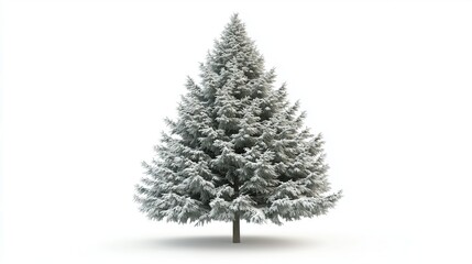 Christmas tree on white background