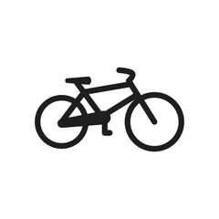 Fototapeta premium Bicycle icon logo design template isolated illustration