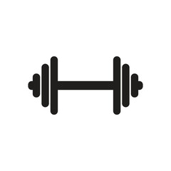 Dumbbell icon logo design template isolated illustration